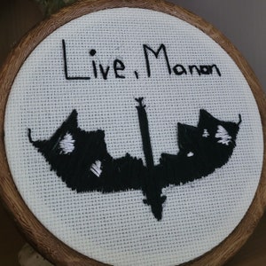 Live, Manon Embroidery, Throne of Glass ToG fan art, finished product