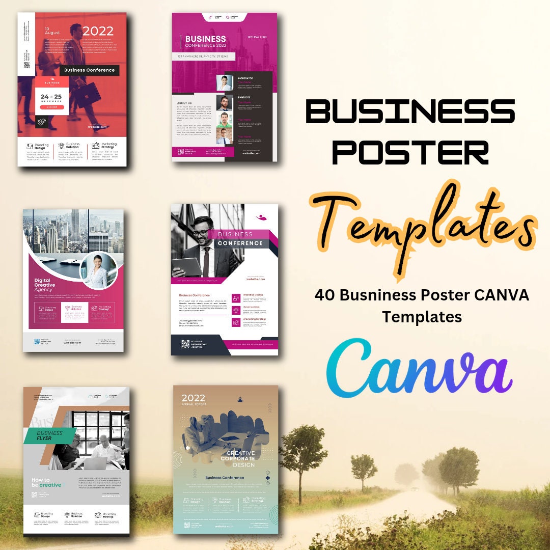 Business Poster Template Canva Editable - Etsy
