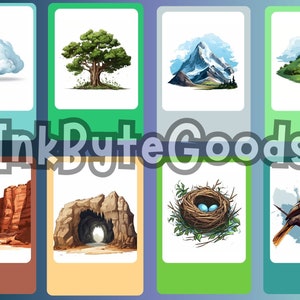 Merveilles de la nature, enfants, 16 cartes-éclair imprimables pour explorer les grands espaces, avec plus de 50 faits amusants en téléchargement numérique, téléchargement immédiat