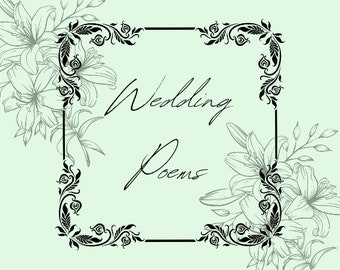 Personalised Wedding Poem - Custom Gift for Newlyweds - Personalised Bride and Groom Gift, Custom Wedding Present - Anniversary Gift
