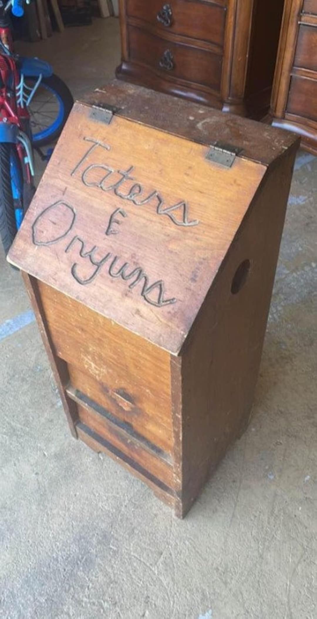 Wood Potato and Onion Drawer Etsy