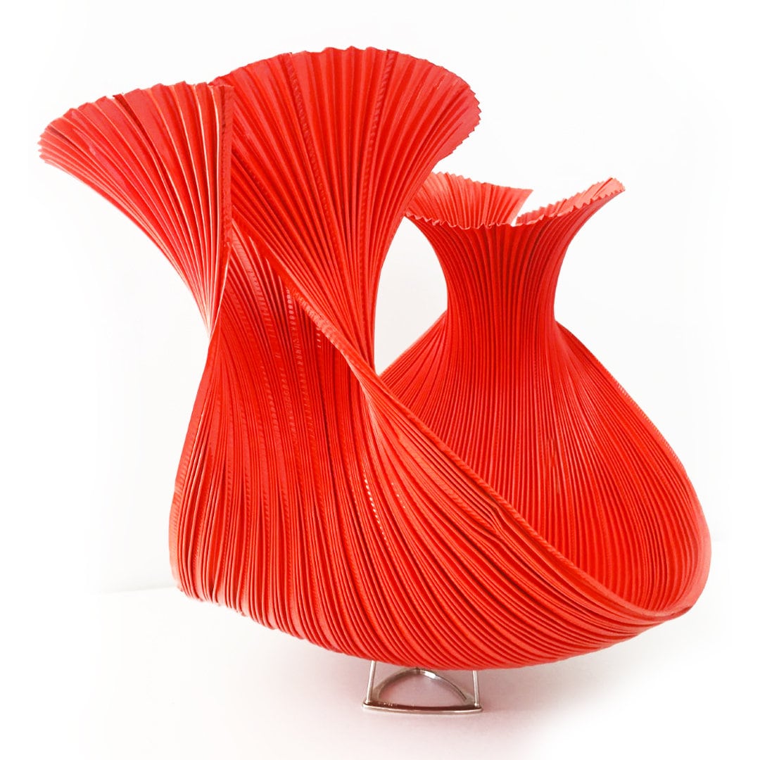 Sculpture ORANGE VASE size L MOLLUSCHI collection