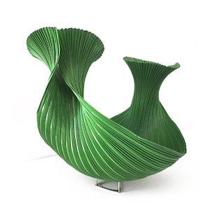 GROENE VAAS sculptuur maat L MOLLUSC-collectie