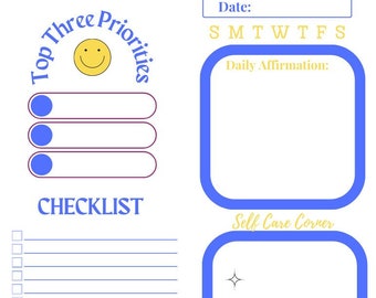 Daily Planner Notepad, To Do List, Daily Affirmation