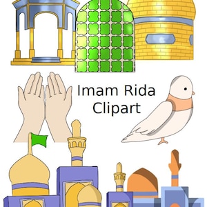 Imam Rida Illustrations, Hand drawn, Imam Reza Clipart, Digital Clipart, Download, Best Artwork, Rida Clipart, Shia Artwork, إمام رضا