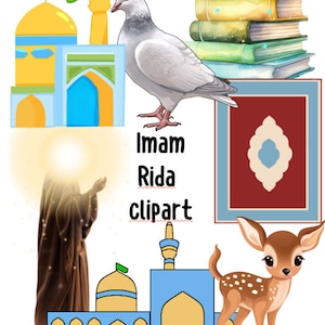 Imam Rida Illustrations, Hand drawn, Imam Reza Clipart, Digital Clipart, Download, Best Artwork, Rida Clipart, Shia Artwork, إمام رضا