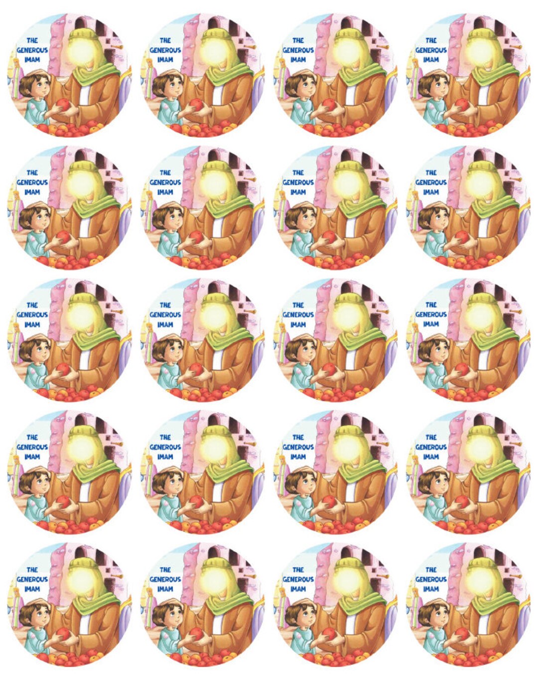 1 Sheet Digital Imam Hassan Sticker Sheet 20 Stickers 2 Inch Hassan 1 Sheet Digital Imam Hassan Sticker Sheet 20 Stickers 2 Inch Hassan