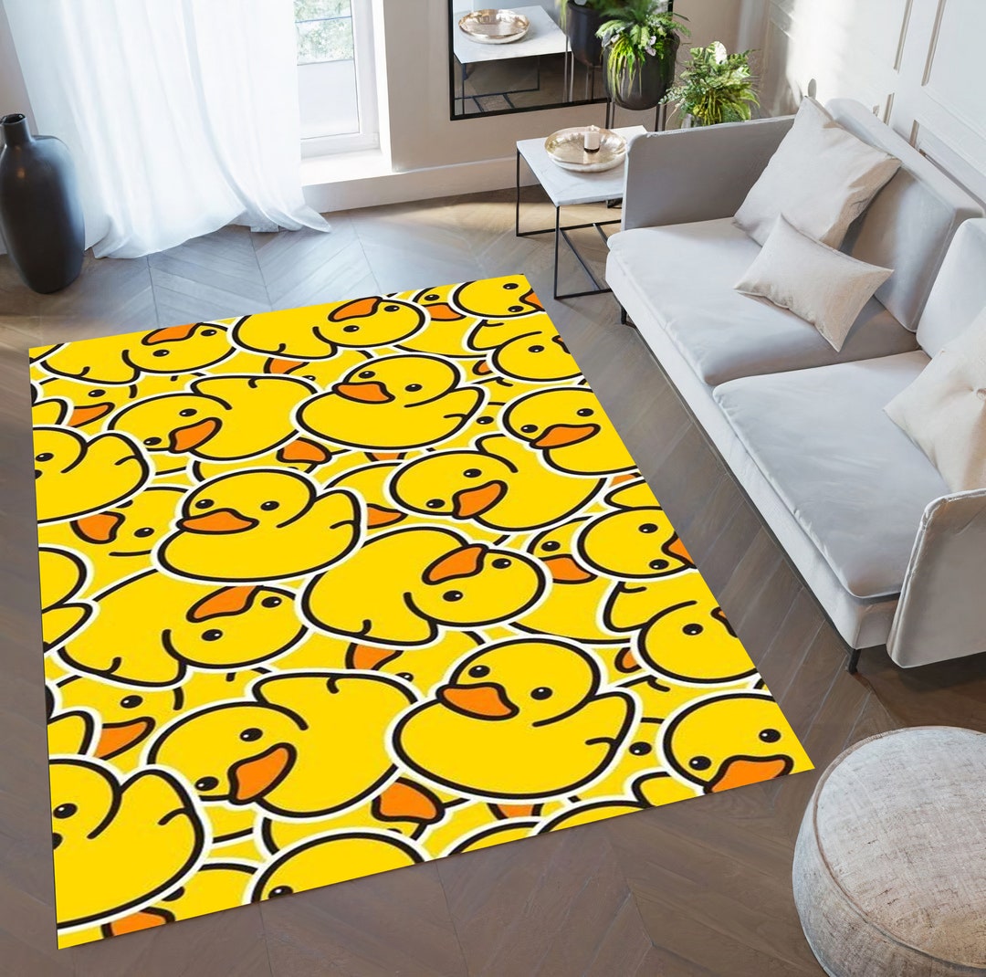 Cartoon Duck Carpet,ducks Rug,yellow Duck Rug,cartoon Duck Rug,living