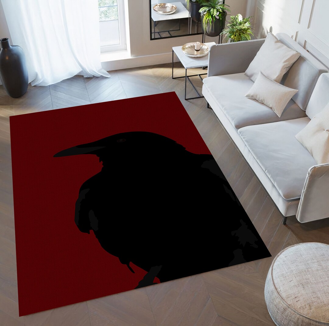 Crow Ruggoth Aesthetic Ruggothic Ruganimal Rugabstract - Etsy