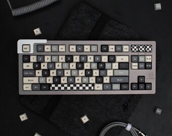 Kawaii Gaming | Checker Board Keycaps PBT 133 Set XDA Profile for Mechanical Keyboards