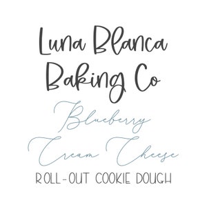 Blueberry Cream Cheese Roll-Out Cookie Dough Recipe