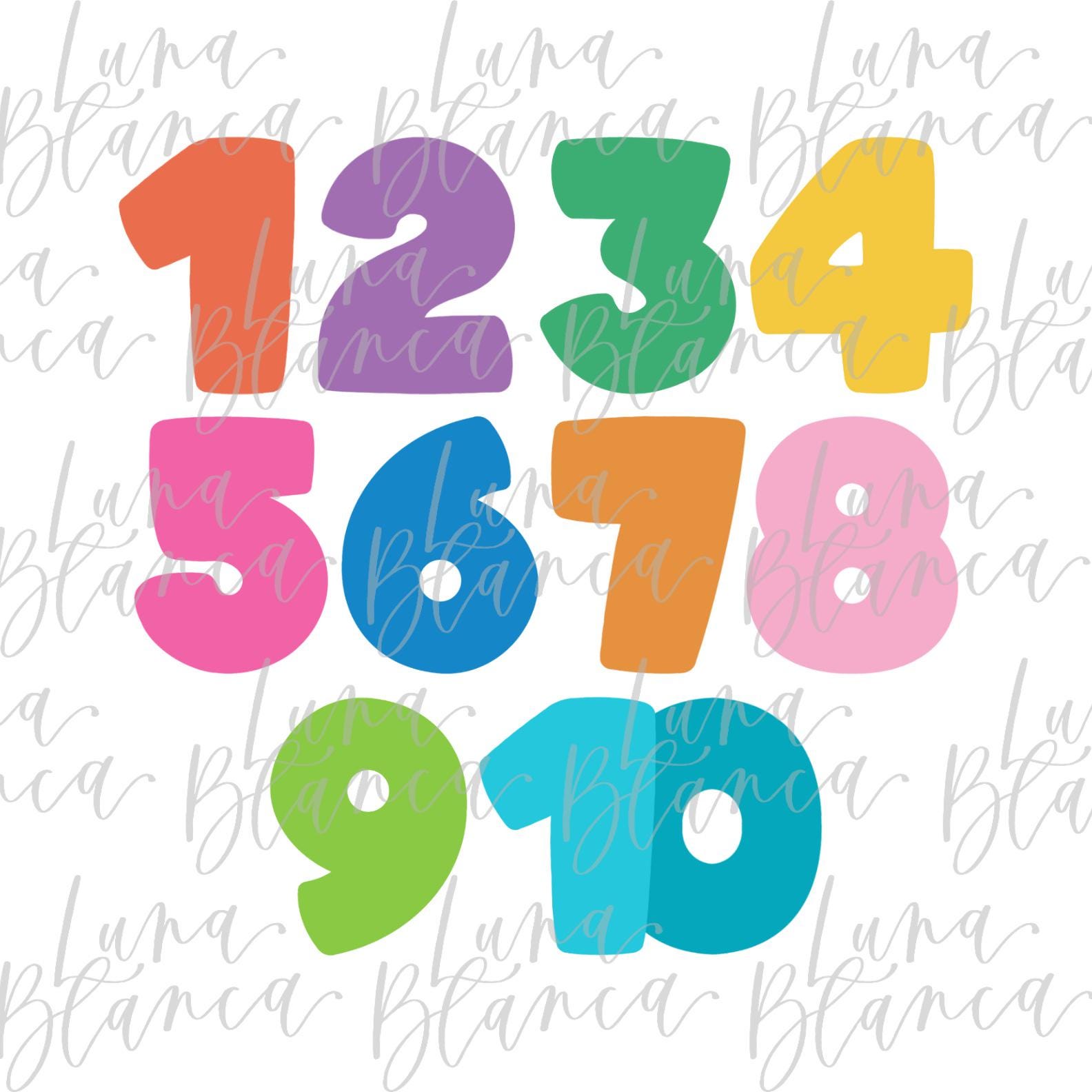 Funky Numbers (FULL SET) - Etsy