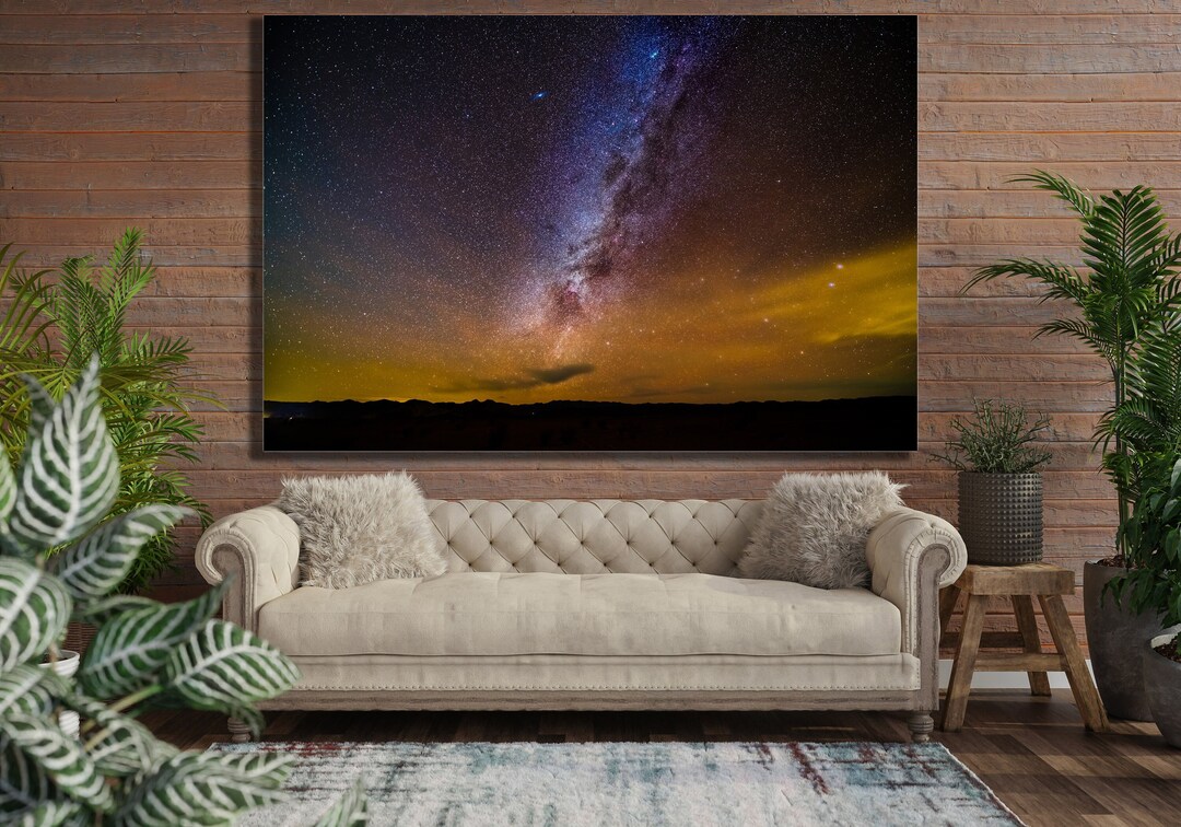 Night Sky Stars Wall Art Astrophotography Milky Way Wall Art Metal
