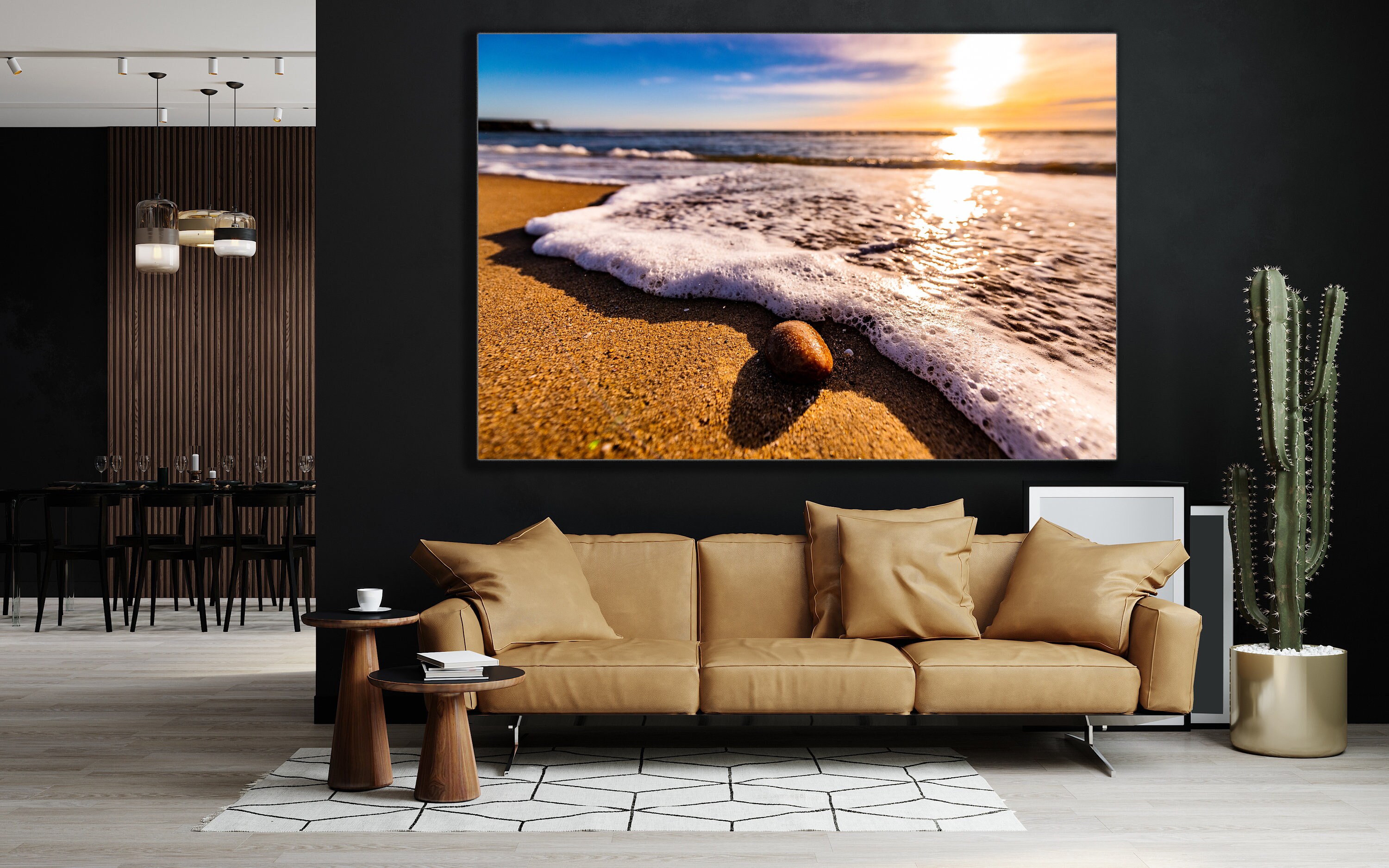 Printable Beach Art Coastal Print Sea Wave Wall Art Ready to Hang Beach ...