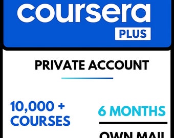 6 Months Private Account Coursera Plus Personal Account  l Professional Certificate l  | On Your Mail | Own Account Upgrade | Private