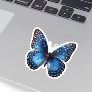 Blue Speckled Butterfly, Monarch Butterfly Sticker, Cute Butterfly Stickers, Colorful Butterfly Sticker, Animal Sticker, Laptop Sticker