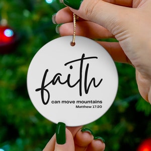 Christian ornaments, Christian ornament personalized, Custom Christmas Ornament, Christmas Ornament, Religious Christmas Ornaments