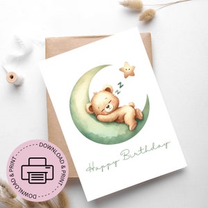Happy Birthday Card - Printable Happy Birthday Card - Greeting Card - Digital Birthday Cards - Digital Download - Printable Greeting Cards