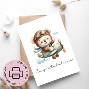 Cartão de felicitações para impressão - Cartão de chá de bebê para impressão - Cartão comemorativo - Cartões de download digital - Cartões comemorativos Boho