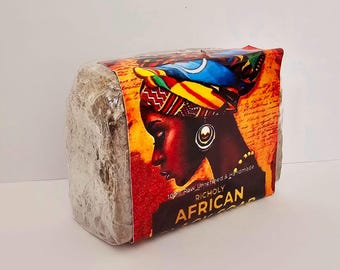 100 % rohe afrikanische schwarze Seife aus Ghana, 100 g