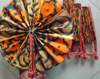 Kente Foldable Handmade Fan Ghana