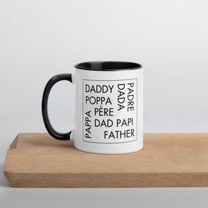 Papa Kaffeetasse, Vatertagsgeschenk, Vatertagsbecher, Neuheit Kaffeetassen, große Keramiktasse, glücklicher Vatertag