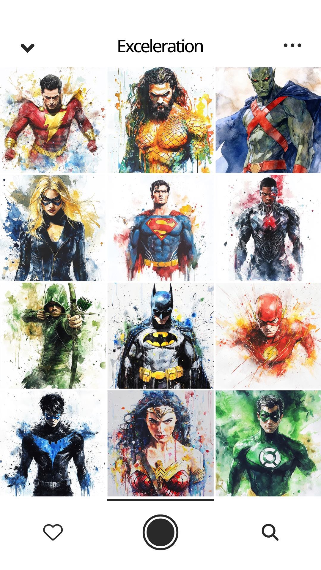 DC Superheroes Inspired Watercolor Art Set Of 12 Prints Instant dc-superheroes-inspired-watercolor-art-set-of-12-prints-instant