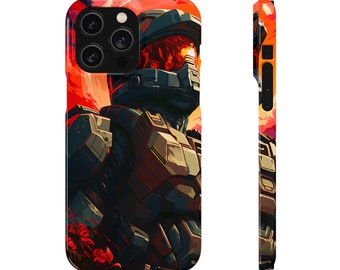 Étui de téléphone Master Chief pour iPhone 14 pro max étui de téléphone halo pour Samsung galaxy Google pixel étui de téléphone cadeau pour étui de téléphone pour enfants de Noël