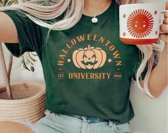 Halloween Town Shirt, Halloweentown University Shirt, Halloween Shirt, Pumpkin Shirt, Spooky Season Shirt, Fall Shirt, Oversized Shirt