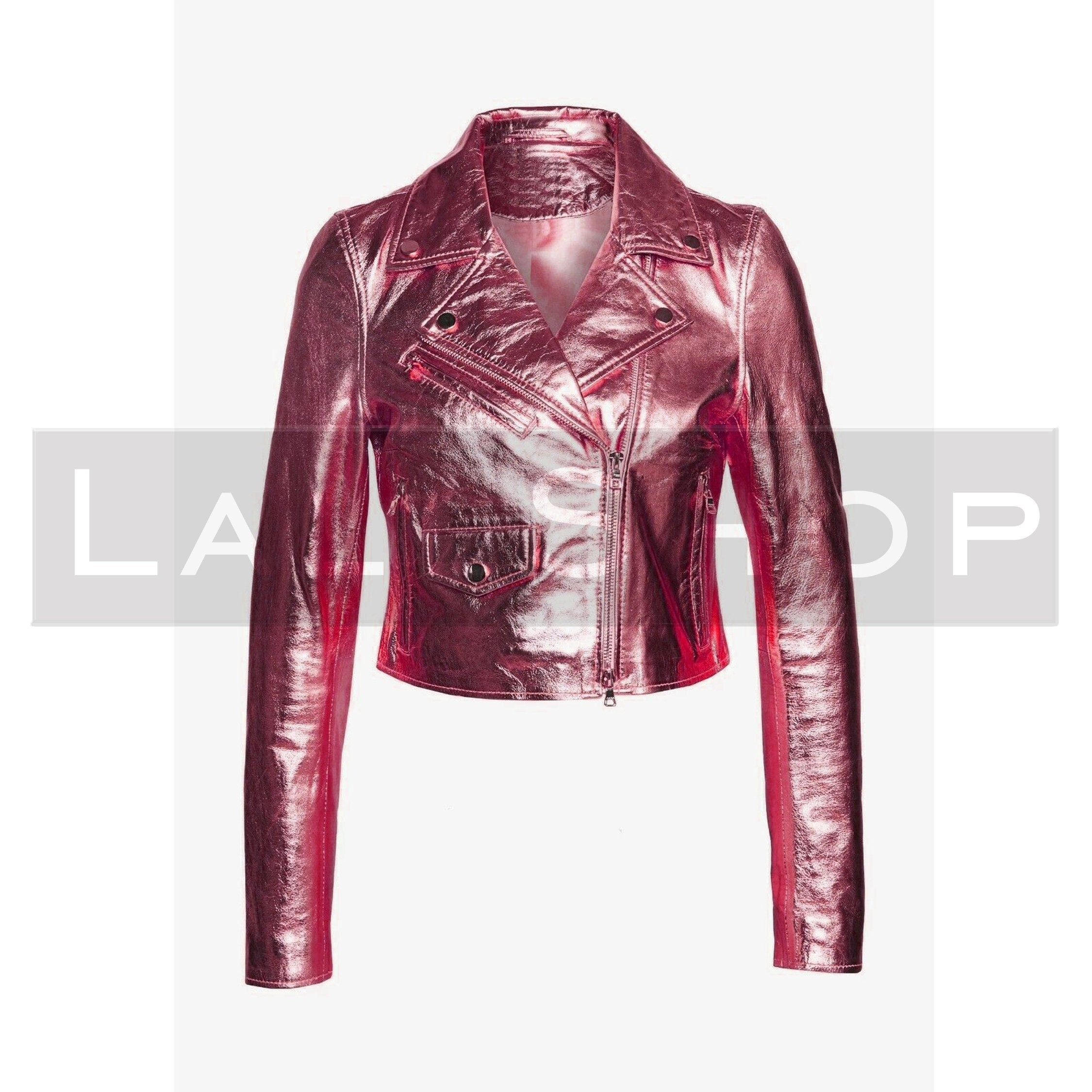 jaquetas de couro coloridas  Pink leather jacket, Purple jacket, Leather  jacket