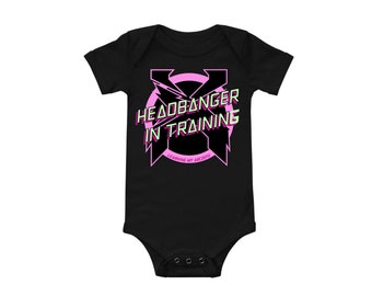 Custom EDM Excision Baby Headbanger In Training Baby Onesie for Kid Boy or Girl