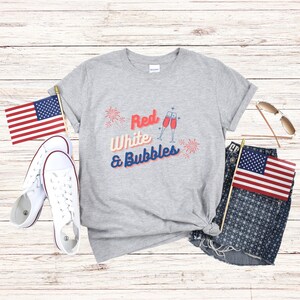 USA shirt, Summer t-shirt, Red White and Blue, America Tee, Women&#39;s 4th of July, Fourth of July Shirt T-Shirt, Wine