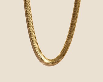 Herringbone Chain Necklace by West Jem Collective | Gold Chain