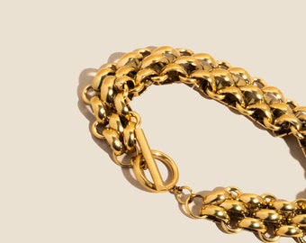 Chunky Gold Chain Bracelet by West Jem Collective