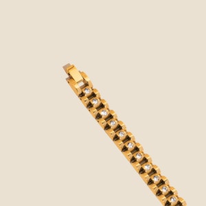 Gold Watch Band Style Bracelet by West Jem Collective Link Style Bracelet image 2