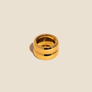 Double Stack Gold Band Ring by West Jem Collective Gold Statement Ring image 1