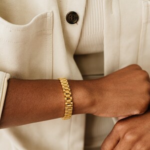 Gold Watch Band Style Bracelet by West Jem Collective Link Style Bracelet image 3