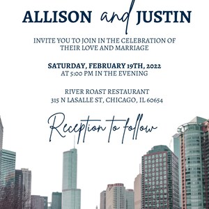 Invito di nozze a Chicago