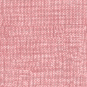 Könnte beinhalten: Nahaufnahme eines rosafarbenen Stoffes mit gewebter Textur. Der Stoff weist eine ungleichmäßige Farbverteilung mit helleren und dunkleren Bereichen auf. Das Material scheint Leinen oder ein ähnliches Textil zu sein, mit einem subtilen, natürlichen Aussehen.