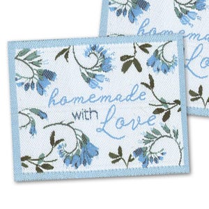 Webetiketten / Patch "homemade with Love"  acufactum