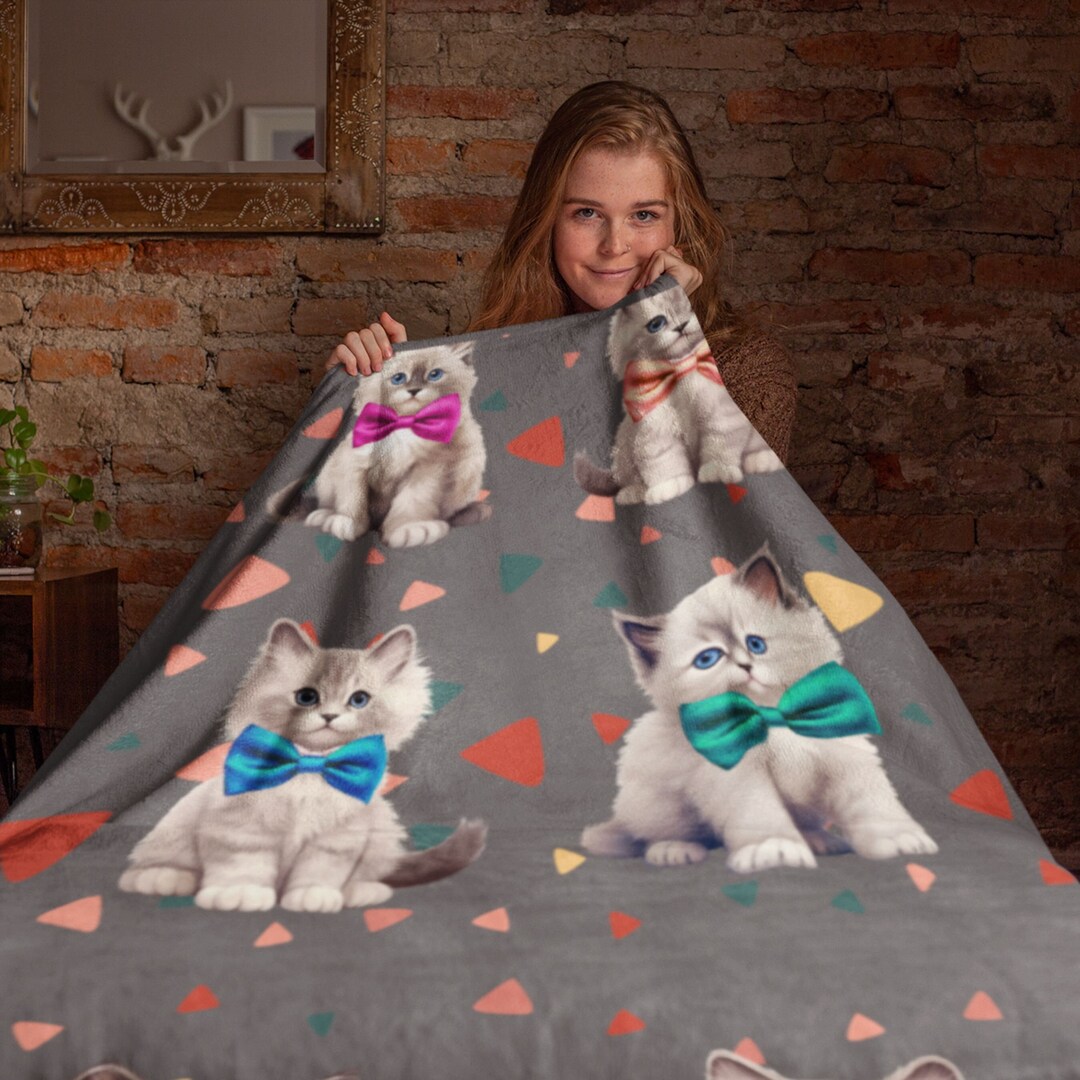 Personalized Blanket for Cat Cat Blanket Cat Mom Blanket Etsy
