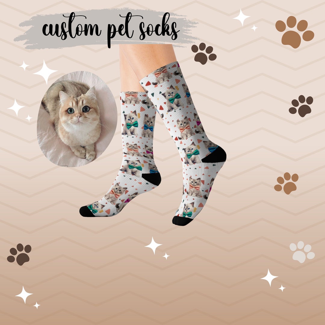 Custom Ragdoll Cat Socks,funny Cat Socks,cat Mom Birthday Gift,xmas Gift for Cat Owner,christmas