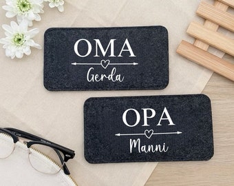 Gift for Grandma & Grandpa Glasses case made of felt individual gift idea grandparents Mother's Day / Birthday / Father's Day practical souvenir