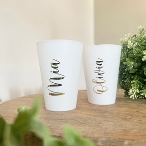 JGA cup personalized team bride party cup bachelorette party drinking cup name Bride to be happy