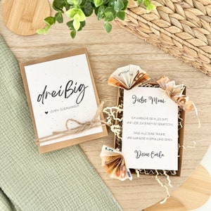 Geschenkschachtel Runder Geburtstag personalisiert | Geldgeschenk kleine Aufmerksamkeit individuelle Box Herzlichen Glückwunsch