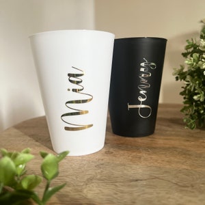 JGA cup personalized team bride party cup bachelorette party drinking cup name Bride to be happy image 7