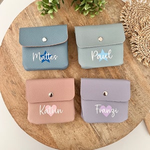 Kleine Geldbörse für Kinder personalisiert Geldbeutel Name Geschenk Ostergeschenk Kind taschengeld börse bunt Geschenk für Kind