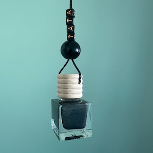 Fillable Hanging Air Freshener, Perfume in a Bar, Customize Car Smell Refresher, Cube Bottle Diffusers for Essential Oils