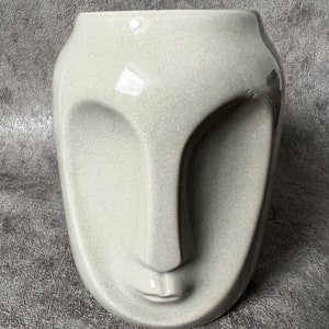 Keramik Teelicht Wachswärmer, Gesichtsform Duftlampe Teelicht, Laterne für Wachs und ätherische Öle