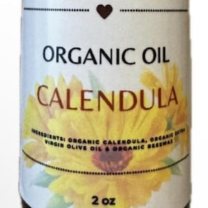 Organic Calendula Olive Oil - 2oz